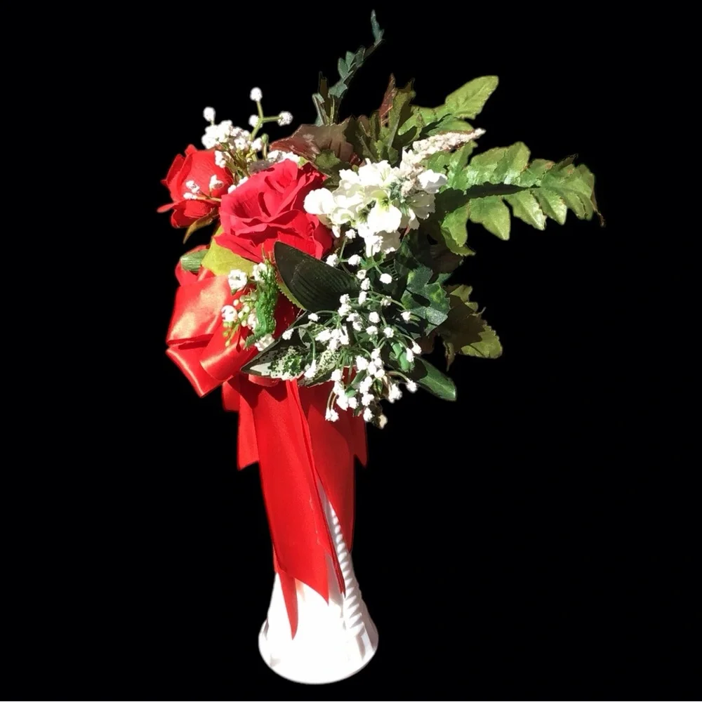 Artificial Rose Bouquet Arrangement 14”